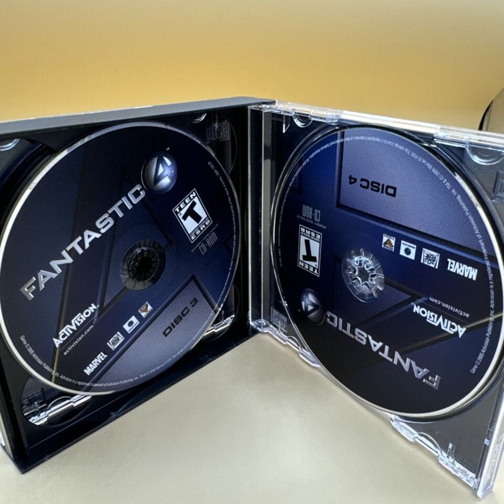 FANTASTIC FOUR PC GAME: CD-ROM 4-Disc 2005 - Discs VGC Discs are in excellent - Picture 3 of 5